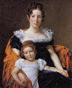Jacques-Louis David Portrait of the Countess Vilain XIIII and her Daughter Louise Spain oil painting artist